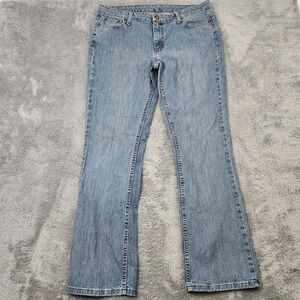 Riders by Lee Jeans Women 16 L Blue Bootcut Mid Rise Stretch IZS-E843-017